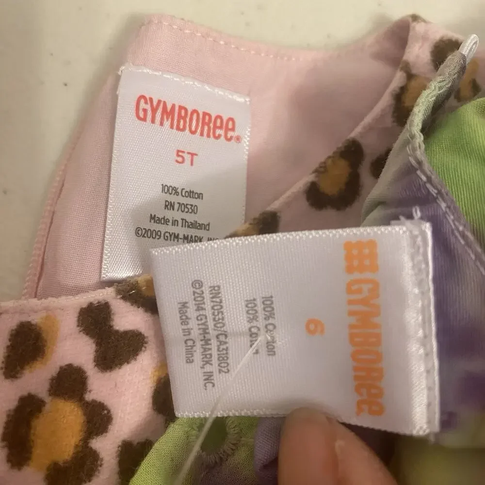 Girls Dress 5-6 Toddler Gymboree Wonder Nation Animal Print Spring Summer Lot3